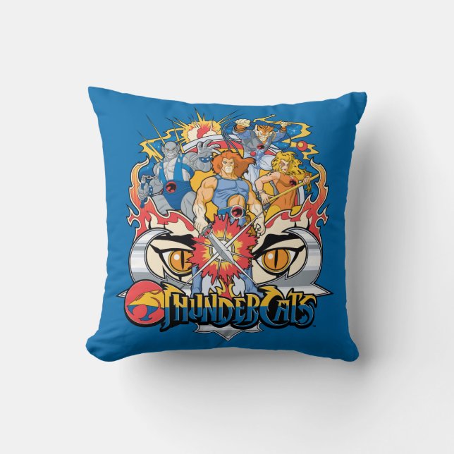 Coussin ThunderCats | Graphique du groupe Firey (Recto)