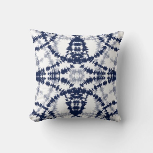 Coussin Tie Dye Indigo (Recto)
