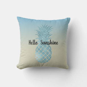 Coussin Tie Dye Jaune Aqua Ananas