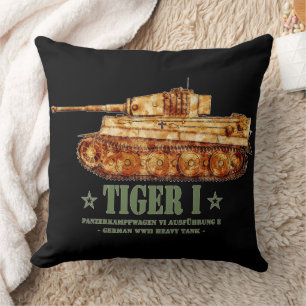 Coussin Tiger I World War Deux Allemand Lourd Tank Panzer 