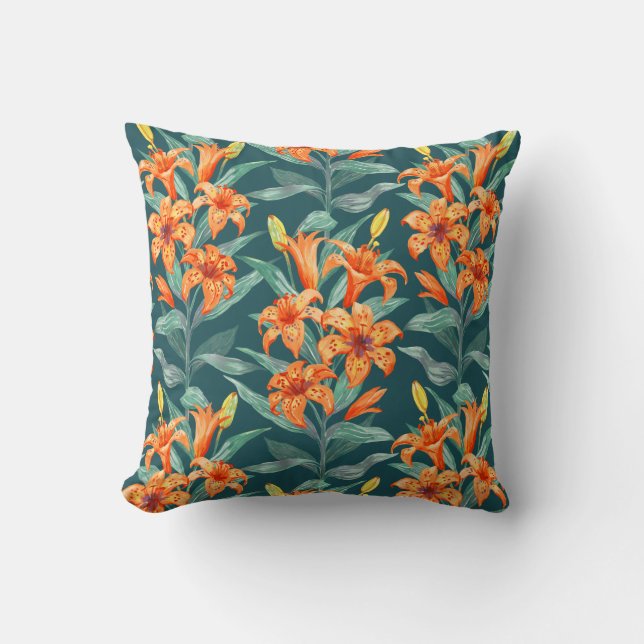 Coussin Tiger Lily (Recto)
