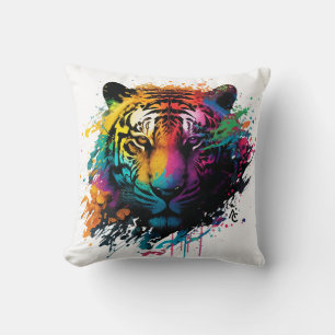 Coussin Tiger Neon Enk Splash