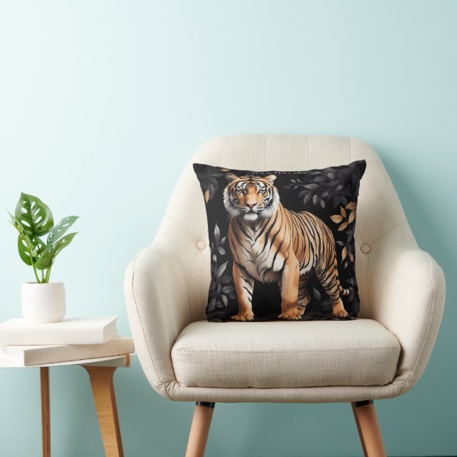 Coussin Tigre Cute Personnalisez Le Cadeau Avec Votre Prop (Chaise)