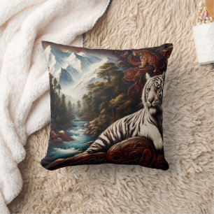 Coussin Tigre Relaxant par Mountain River