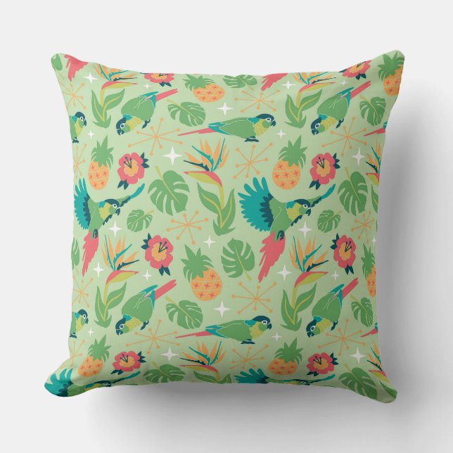 Coussin Tiki Parrot Pillow (Recto)