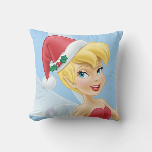 Coussin Tinker Bell | Cloche De Tinker Décorant L'Arbre (Recto)