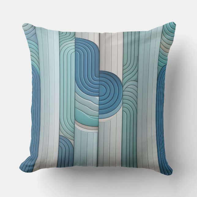 Coussin Tirta Column Ripple 3D Batik Motif (Recto)