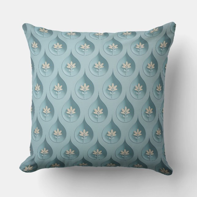 Coussin Tirta Petak Relief 3D Batik Motif (Recto)