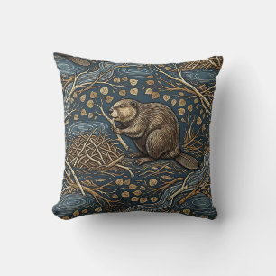 Coussin Tissu de décoration de maison en forme de castor