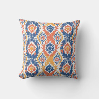 Coussin Tissu Motif Ikat