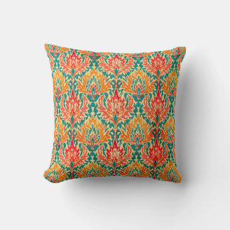 Coussin Tissu Motif Ikat