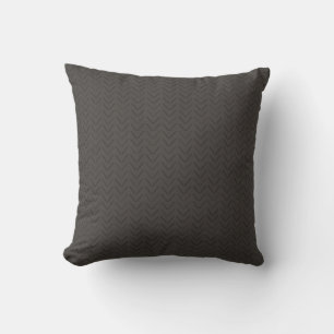 Coussin Tissu Tissé Charbon de Luxe