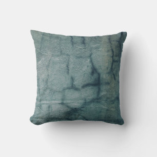 Coussin Tissus bleus et blancs avec gouttelettes d'eau