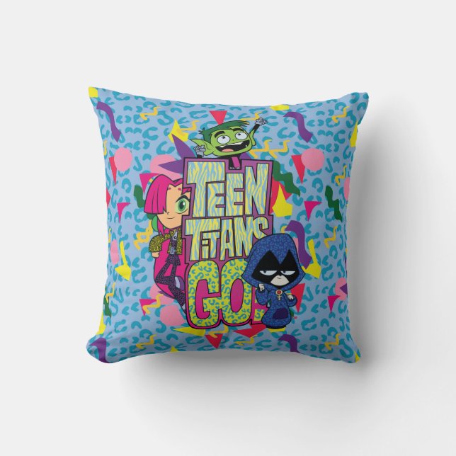 Coussin Titans Ados, partez ! | Logo Poster de animal "Fil (Recto)