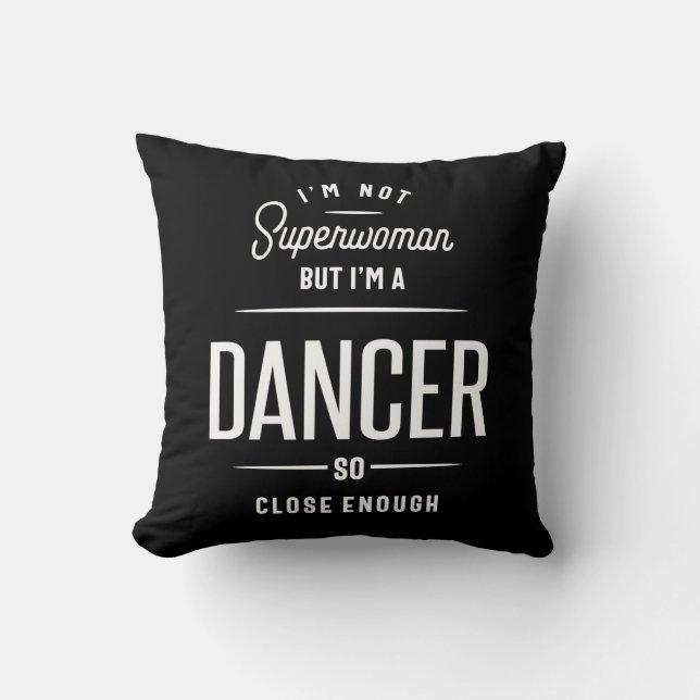 Coussin Titre du poste de danseur Cadeau (Recto)
