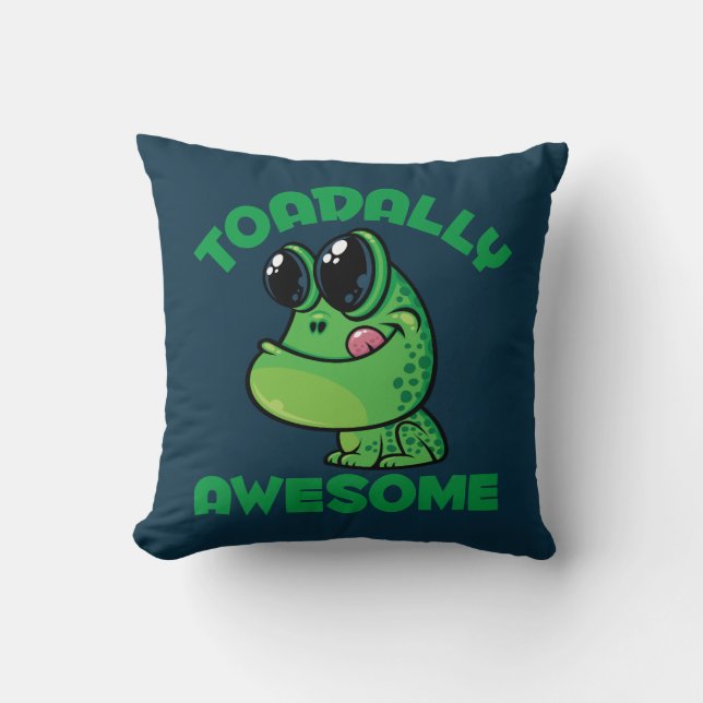 Coussin Toad de Cartoon Joyeux (Recto)