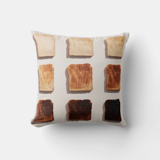 Coussin Toast brûlé (Recto)