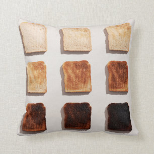 Coussin Toast brûlé