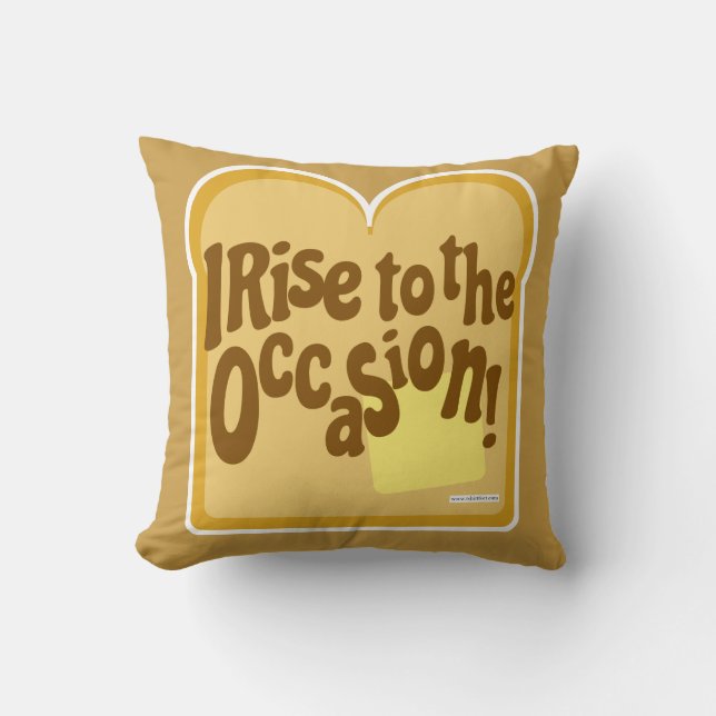 Coussin Toast Rise À L'Occasion Amusant Petit Déjeuner Slo (Recto)