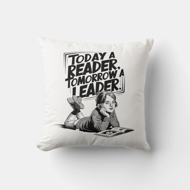 Coussin Today a Reader (Recto)