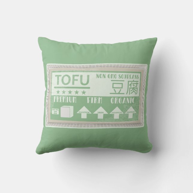 Coussin Tofu Vegan Cuisine végétarienne (Verso)