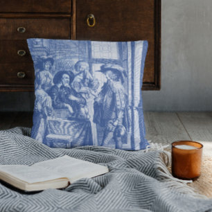 Coussin Toile Bleue Renaissance Le Fils Prodigue