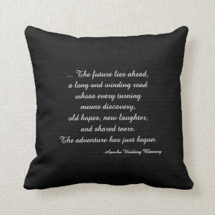 Coussin Toile de jute noire rustique Apache de Faux