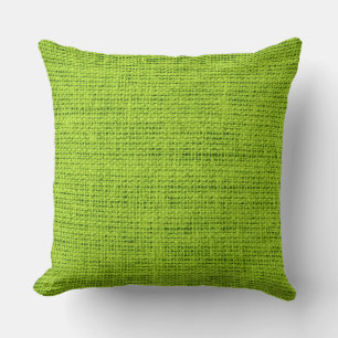 Coussin Toile de lin rustique vert