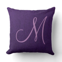 Toile de monogramme violet élégant