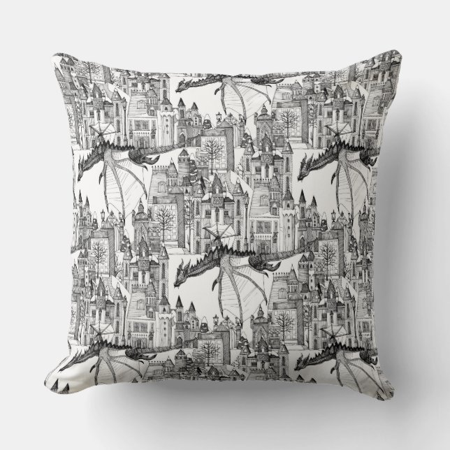 Coussin Toile d'hiver Dragon Kingdom (Recto)