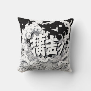 Coussin Tokyo Noir et Blanc