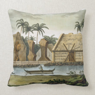 Coussin Tombe de Tamahamah chez Kaiakakooa, îles de