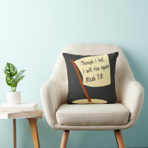 Coussin TOMBE & MONTER Verset Bible