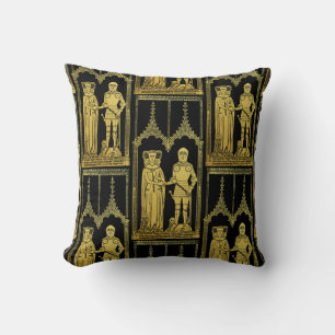 Coussin Tombeau médiéval en laiton Rubbing Chevalier, Dame