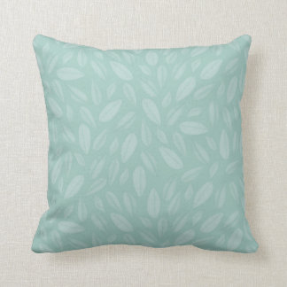 Coussin Ton étonnant sur ton Aqua Leaf Motif