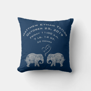 Coussin Tonnes d'éléphant de stat de disque de naissance