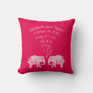 Coussin Tonnes d'éléphant de stat de disque de naissance
