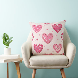 COUSSIN TONS DE COEURS DE CANDÉ ROSE VALENTINE