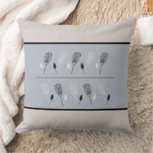 Tons Terre Floral et Motif Feuille Jeu d'oreiller