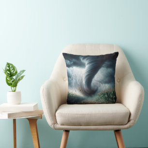 Coussin Tornade dans un champ de maïs du Midwest américain