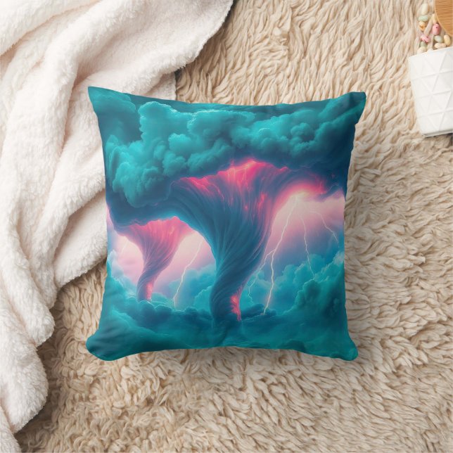 Coussin Tornades Nuages de tempête Éclair (Couverture)