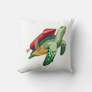 Coussin Tortue avec fusée