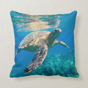 Coussin Tortue de mer de natation
