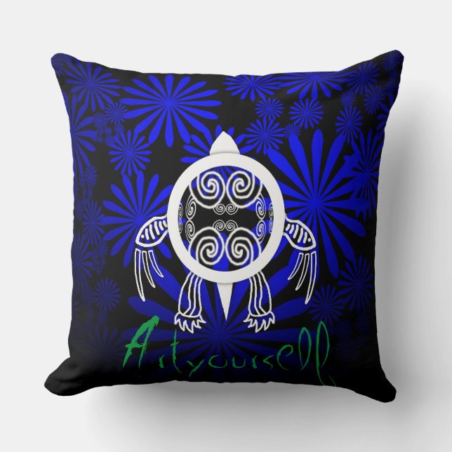 Coussin Tortue guerrière (Recto)
