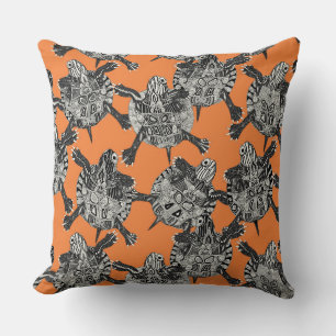 Coussin tortue persimmon
