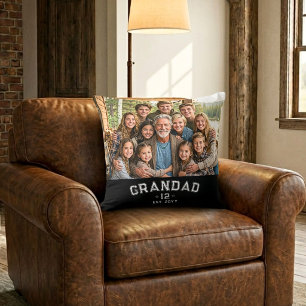 Coussin Total Grands Photo Varsity Grand-père Est Année Hé