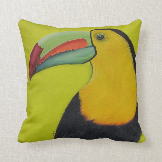 Coussin Toucan Chartreuse par GG