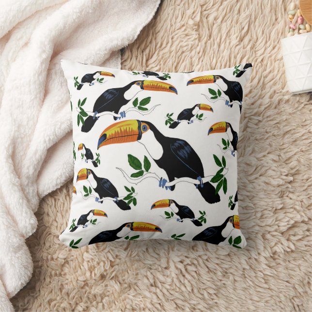 Coussin Toucans tropicaux Motif Jeu d'oreiller (Couverture)