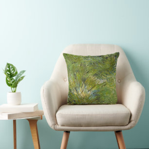 Coussin Touffes d'Herbe par Vincent van Gogh