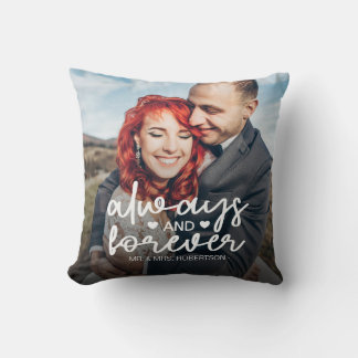 Coussin Toujours et pour toujours couple photo personnalis
